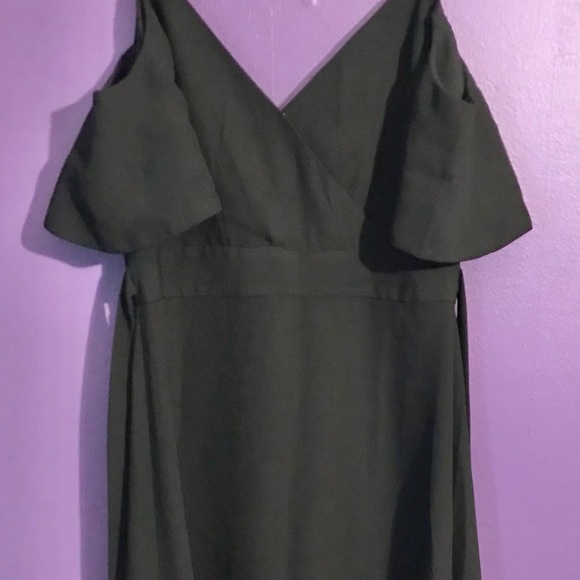 Ann Taylor Cold-Shoulder V-Neck Dress - Picture 7 of 7